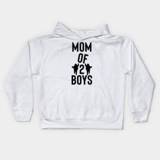 mom of 2 boys Kids Hoodie